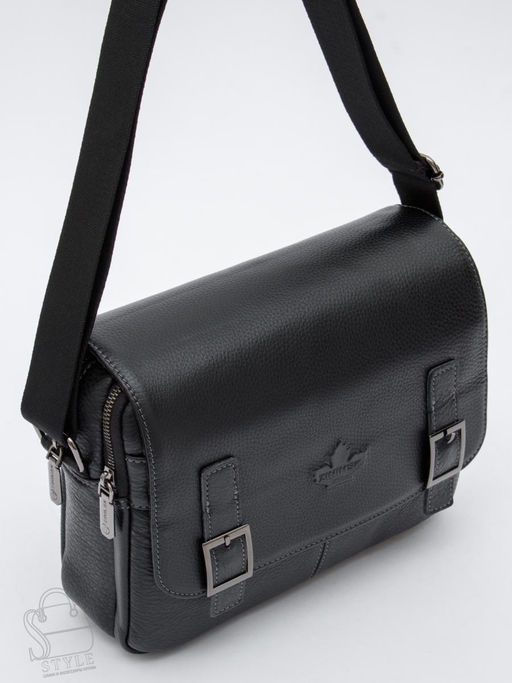 Портфель мужской кожаный 6997-1Z black Zinimsk