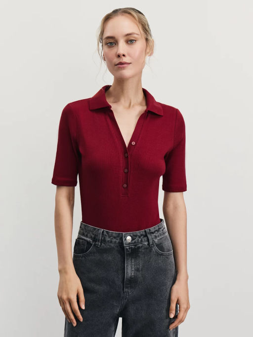 Боди в рубчик из хлопка / Zarina  фото 7