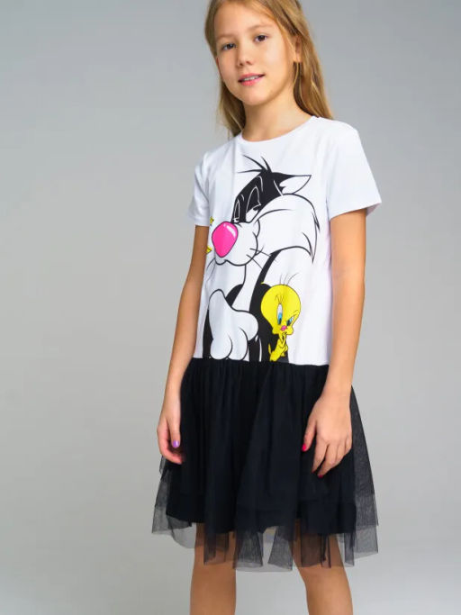 PlayToday / Платье трикотажное для девочек  фото 2