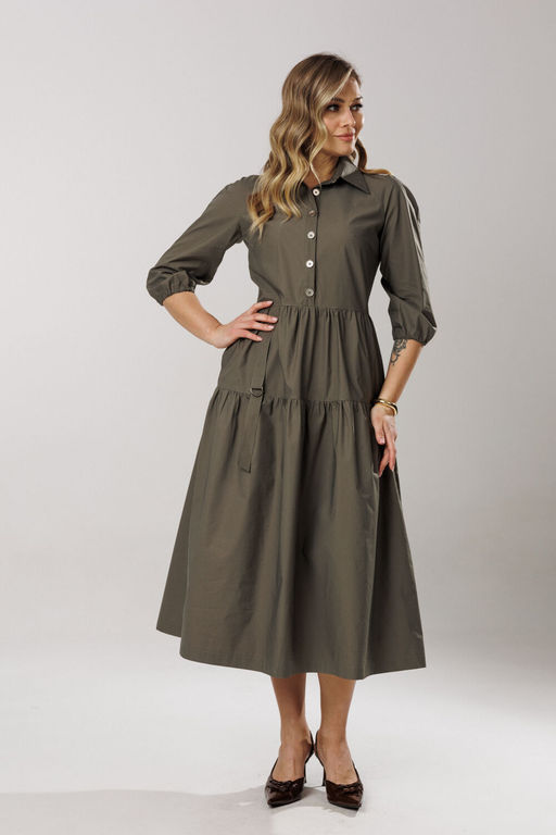 Платье Lars Style 1203/1 хаки