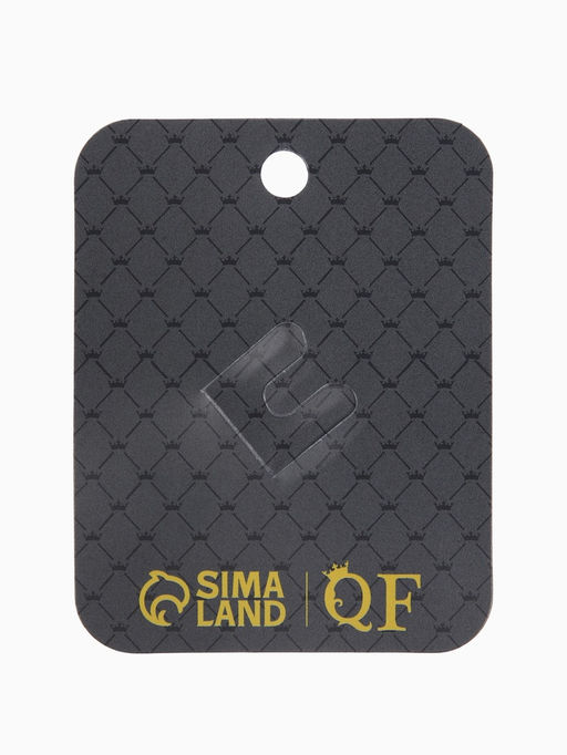 Зажим для кардигана "Ажур", веер, цвет белый в золоте