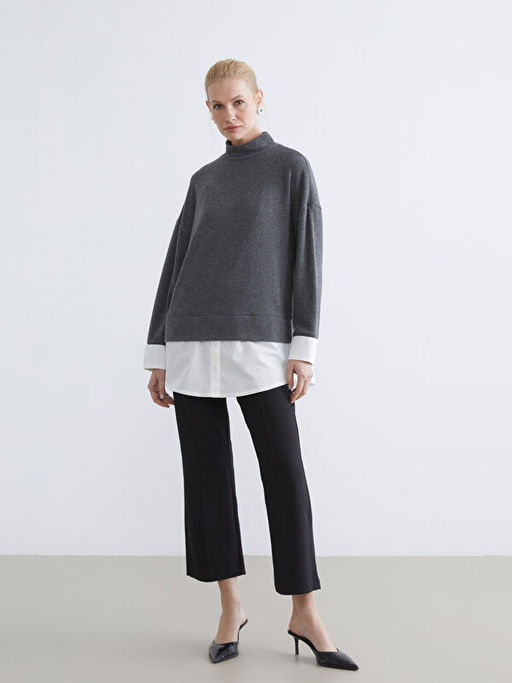 Soft Touch Oversize Kad?n Sweatshirt Tunik