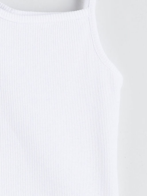 Kare Yaka Fiyonk Detayl? K?z ?ocuk Atlet