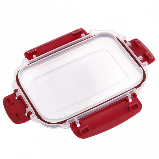 Контейнер для продуктов пластмассовый Мастер набор 3шт: 0,5л, 1л, 1,8л, прямоугольный, с клипсами, воздухонепроницаемый (герметичный), глубокий, съемный силиконовый уплотнитель, подходит для СВЧ (Россия) - Домашняя мода фото 10