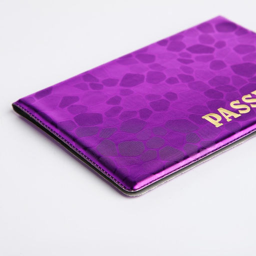 Цена за 10 шт. Обложка для паспорта, цвет фиолетовый - Simaland фото 4