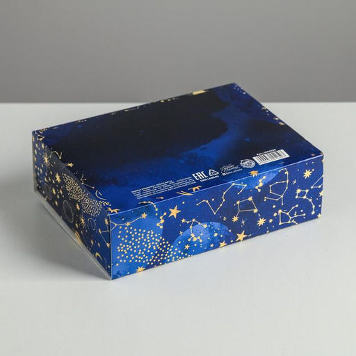 Цена за 2 шт. Коробка подарочная новогодняя складная «С Новым годом», 16.5×12×5 см