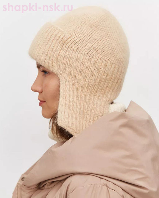 585 WH Ушанка женская (56-58)