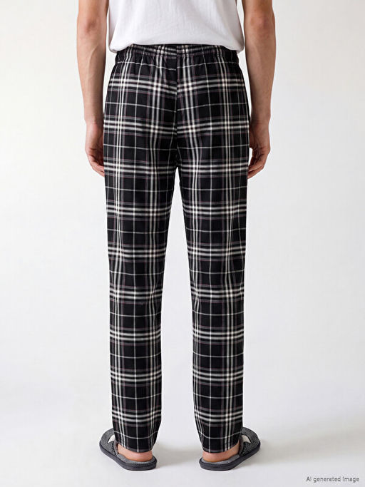 Regular Fit Ekose Erkek Pijama Alt - Waikiki фото 2