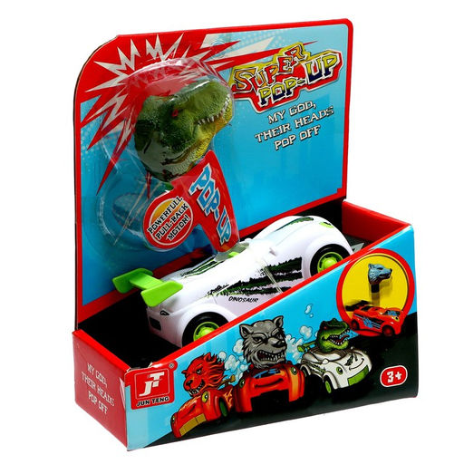 Машина инерционная Животные, вылетает голова при ударе, МИКС - Simaland фото 11