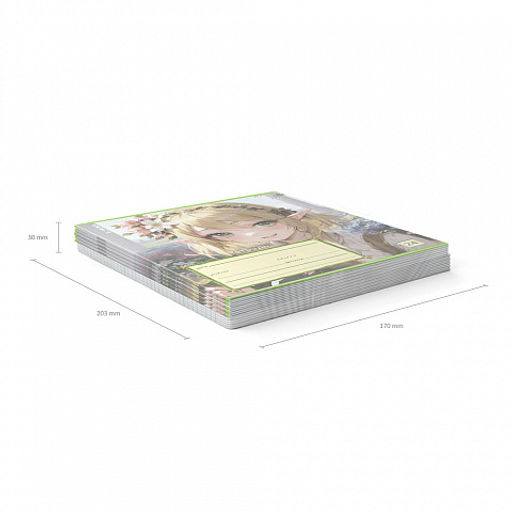 Цена за 10 шт. Тетрадь школьная ученическая ErichKrause Эльфы Аниме, 24 листа, линейка (в плёнке по 10 шт.)_MIX-PACK  фото 11