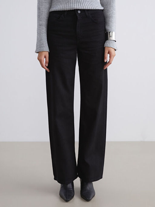 Wideleg Kad?n Jean Pantolon