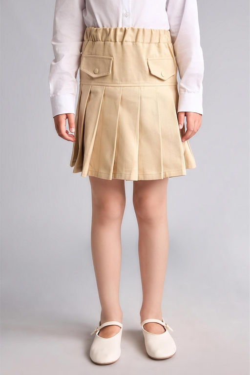 Gabardin Mini Etek K_z _ocuk - Defacto фото 3
