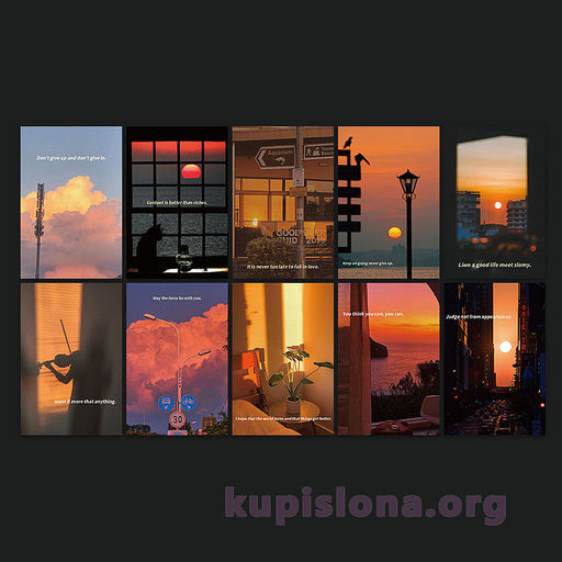 Набор карточек Romantic sunset - Купи слона фото 3