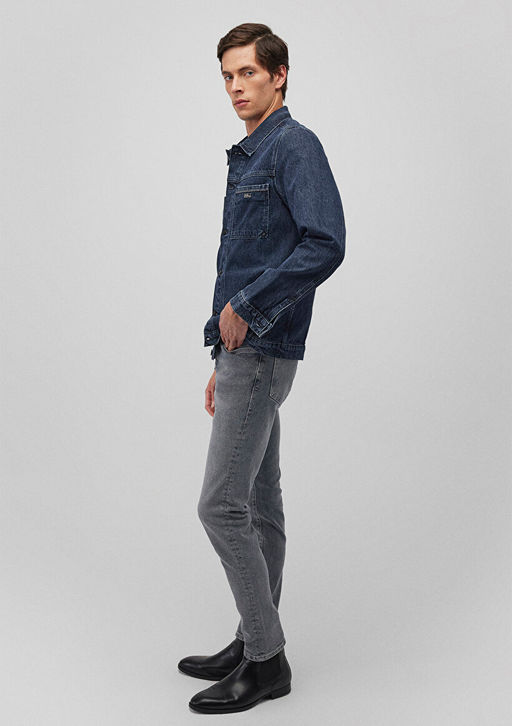 Charles Lux Black Gece Mavisi Jean Ceket  фото 2