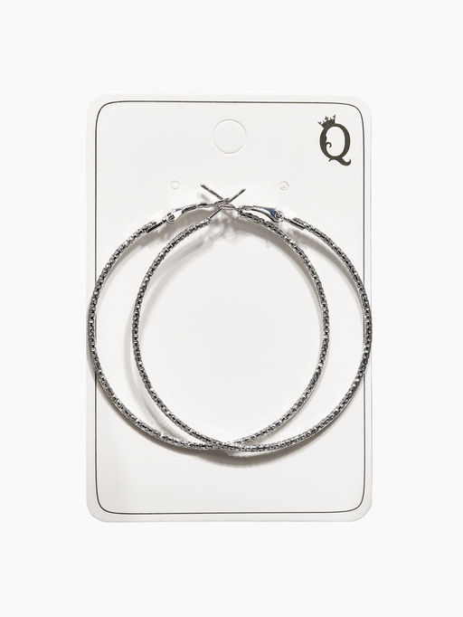 Цена за 2 шт. Серьги-кольца «Рельеф», миксы, d=5.7 см