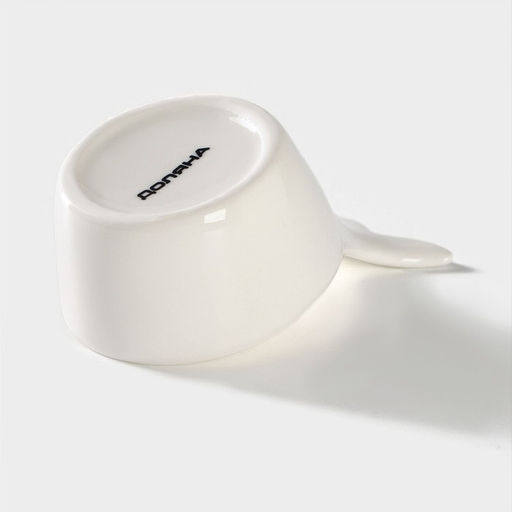 Соусник керамический Доляна «Кит», 10×6.5 см, цвет белый