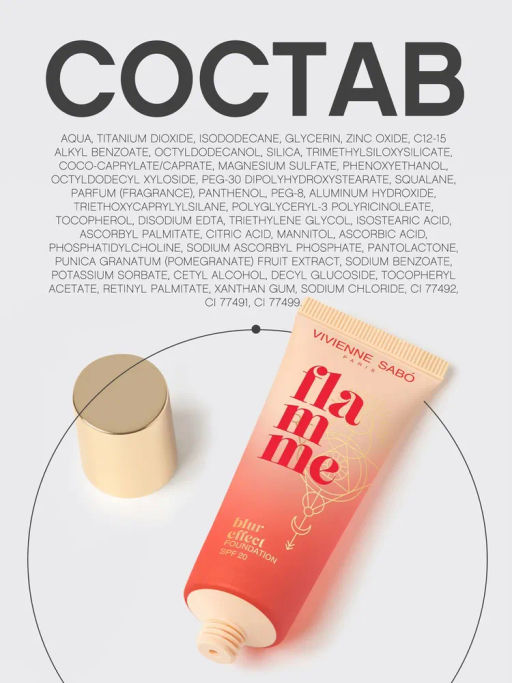 Vivienne Sabo Тональная основа с spf для лица Flamme 02 светло-бежевый фото 10