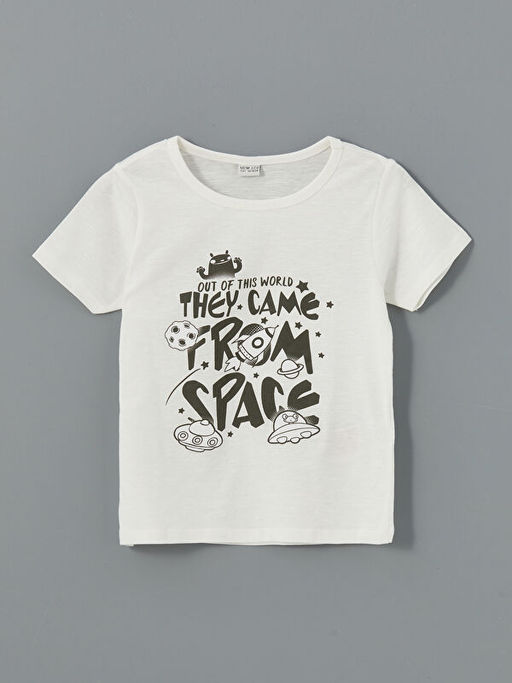 Bisiklet Yaka Erkek ?ocuk ?ortlu Pijama Tak?m?