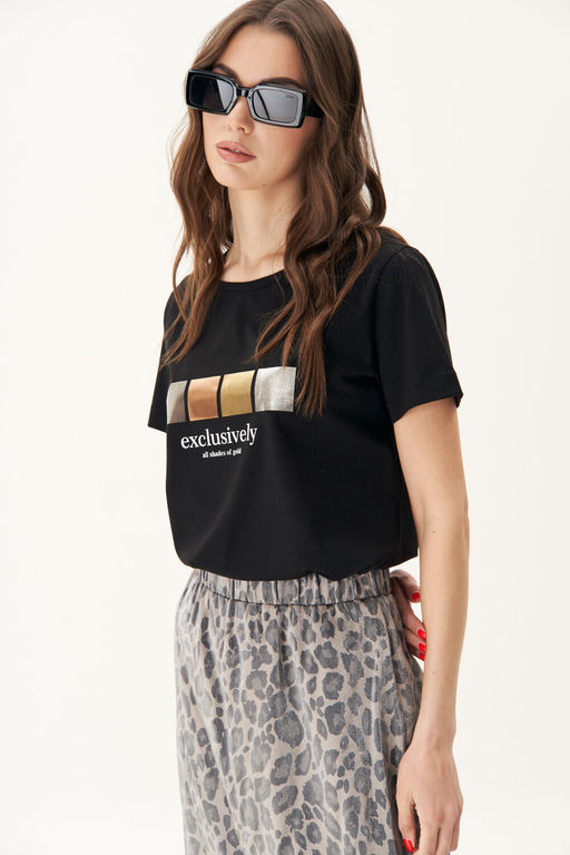 Футболка Fantazia Mod 4829 черная  фото 3