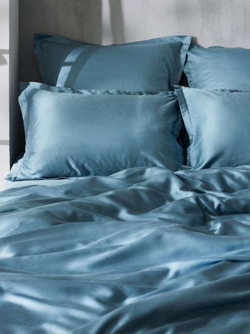 Пододеяльник 1.5-спальный SL Home Tencel, 180×220 см, тенсель, серо-голубой