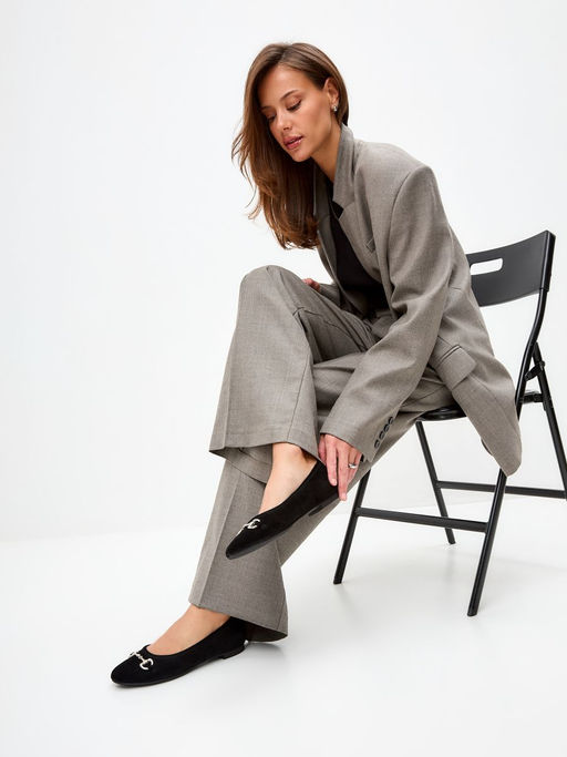 25503101004, Балетки женские, ARGO Натуральная замша фото 4