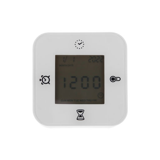 Часы - будильник LB-24, таймер, температура, дата, будильник, подсветка, белые