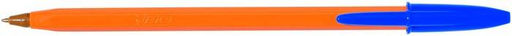 Цена за 2 шт. Ручка шариковая Bic ORANGE FINE синяя 0,8 мм, оранжевый круглый корпус