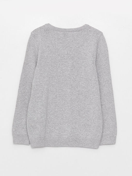 V Yaka Basic Uzun Kollu Erkek ?ocuk Triko Kazak - Waikiki фото 2