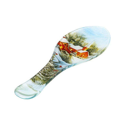 Подставка под ложку Доляна Новый Год, 21,57,51,5 см, стекло фото 6