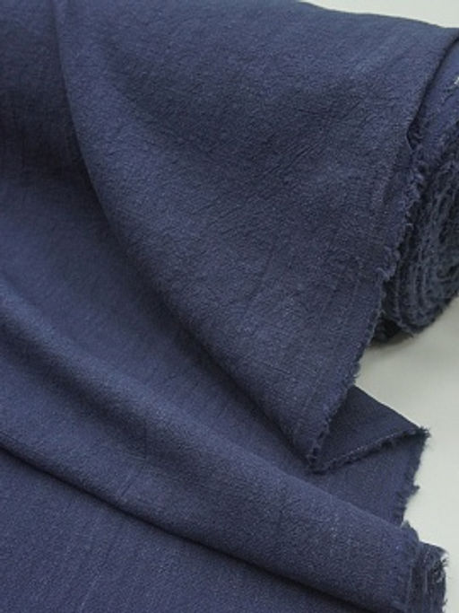 Крапива Рами (Ramie) цв.Темно-синий флер, ш.1.4м, крапива-100%, 230гр/м.кв - Купава фото 7