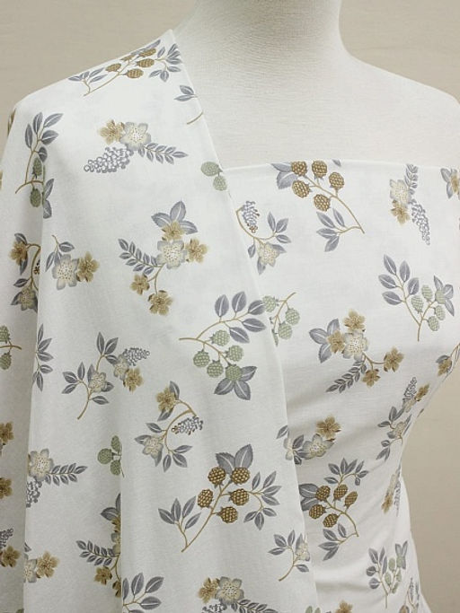 Муслин Премиум двухслойный гладкий Асель, ш.2.5м, хлопок-100%, 120гр/м.кв - Купава фото 4