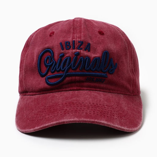 Кепка мужская MINAKU Ibiza, размер 56-58, цвет малиновый