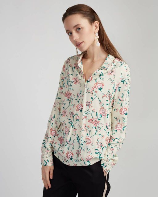 Блузка с цветочным принтом - Incity фото 3