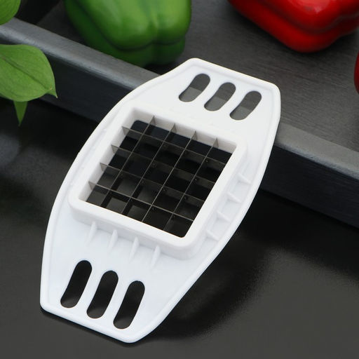 Цена за 2 шт. Овощерезка Доляна Кубик, 17 см, с ручками, цвет белый  фото 3