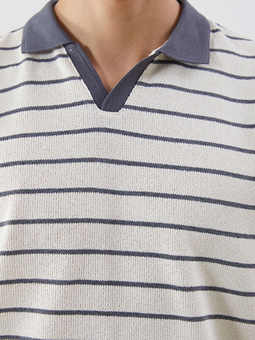 Polo Yaka ?izgili Erkek Ti??rt