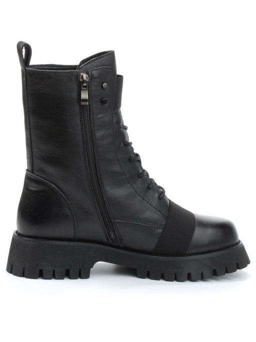 04-YPM9532A BLACK Ботинки зимние женские (натуральная кожа, натуральный мех) - Фабричный китай фото 8