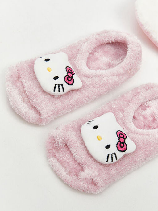 Hello Kitty Desenli Kayd?rmaz Tabanl? K?z ?ocuk Ev ?orab? ve Uyku Band?