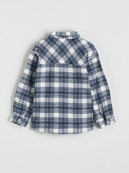 Uzun Kollu Ekose Erkek ?ocuk G?mlek