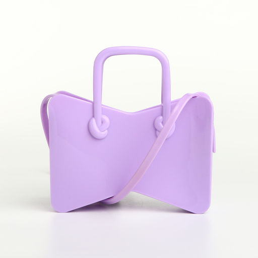 Сумка детская для девочки без застёжки, сиреневая