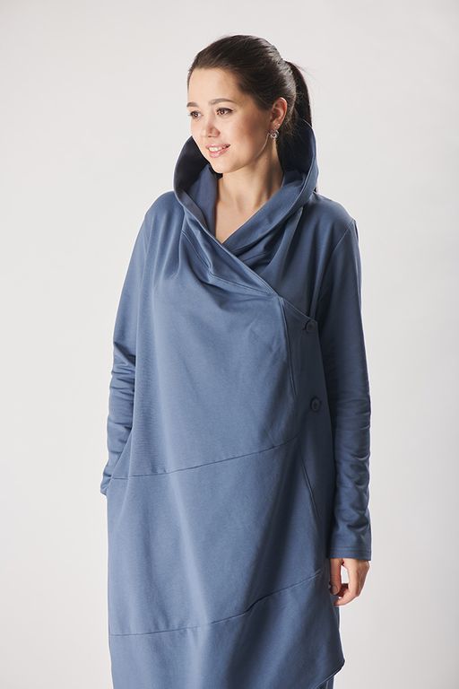 Платье свободного силуэта Футер 2-х ниточный - Relay фото 6