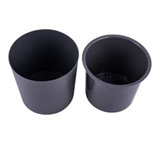 Горшок для цветов 6,5л d217 h215мм серый GENIUS - Полимербыт фото 3