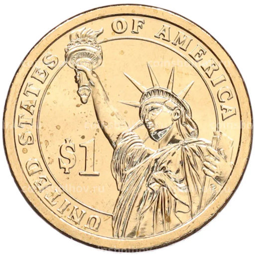 Монета 1 доллар 2010 года (P) США 16-й президент США Авраам Линкольн