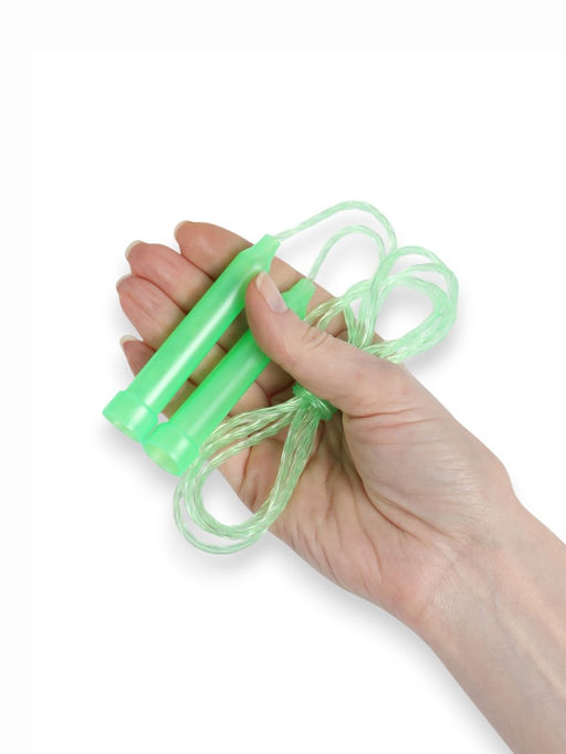 Цена за 10 шт. Скакалка детская, 1.7 м, регулируемая, цвет МИКС