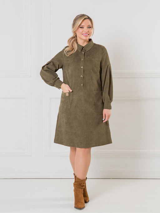 NOVITA Платье 1374 из эластичного микровельвета (Вискоза 55%)  фото 20