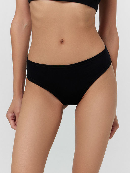 Трусы бразилиана женские черные в наборе, 3 шт - Mark formelle фото 2