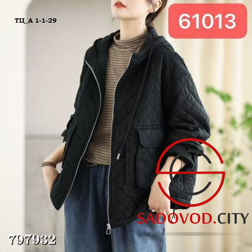 Женская хлопковая куртка с карманами, на молнии - Bruno фото 3