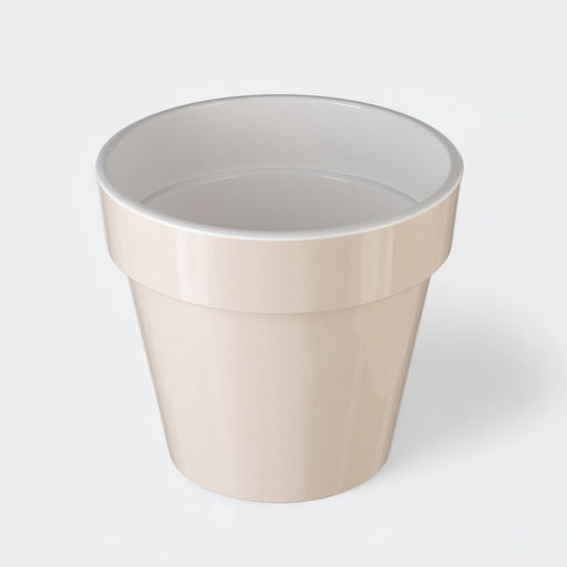 Цена за 2 шт. Кашпо для цветов со вставкой «Порто», 1 л, цвет жемчужный