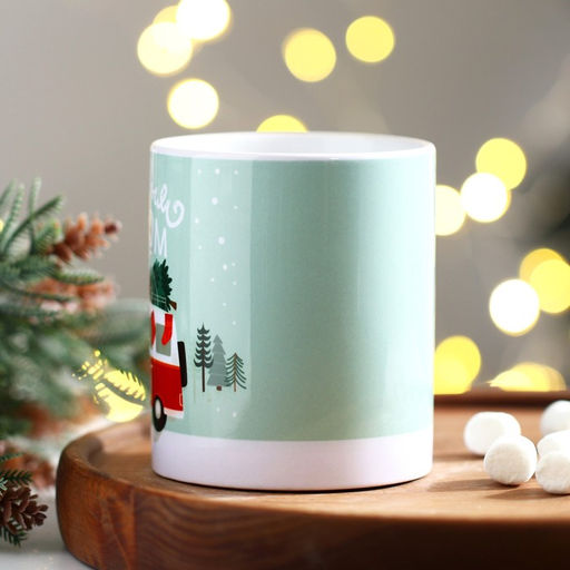 Кружка керамическая новогодняя Новогодний маршрут, 320 мл