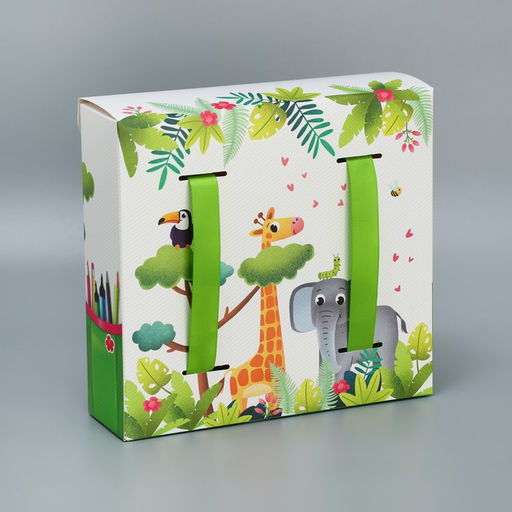 Коробка подарочная фигурная, упаковка, «Приключения», 23.5×22×7 см