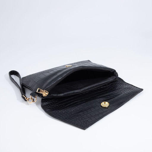 Сумка-клатч на магните, ремешок на запястье, цвет чёрный - Simaland фото 6